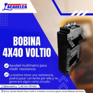 bobina 4x40 voltio lacadelca la casa del electricista monte claro santa barbara de zulia comercio de colon